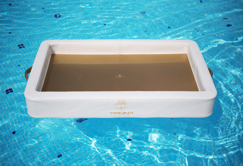 Vassoio galleggiante Trona 80×50 – arredo piscina / spa