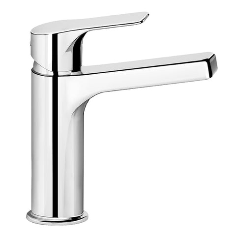 Rubinetto lavabo FIR Handy 52 52.1120.3 cromato con scarico clic clac – Miscelatore bagno moderno Made in Italy