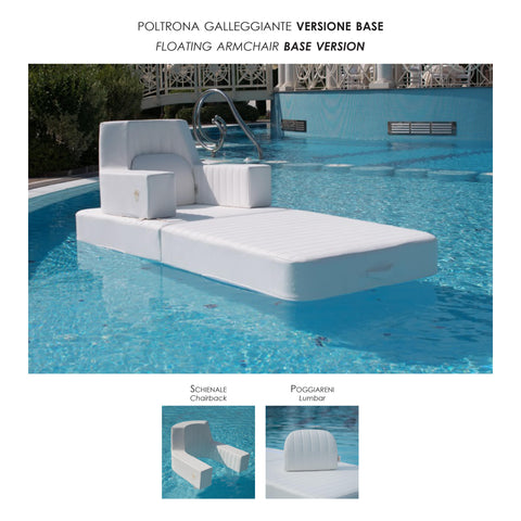 Poltrona Galleggiante Trona – lettino galleggiante in ecopelle