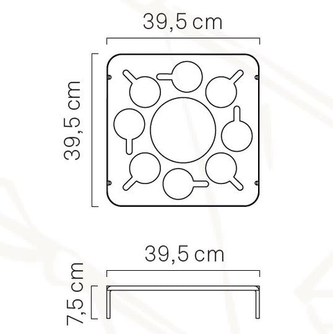 Tavolino Vassoio Galleggiante Trona – Design per piscina & idromassaggio