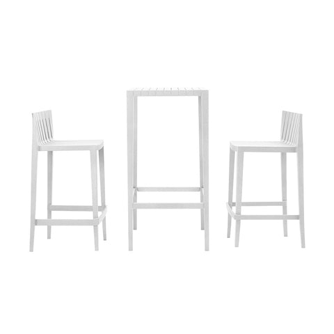 Set Tavolo Alto con 2 Sgabelli – Design Moderno per Bar, Giardino o Cucina
