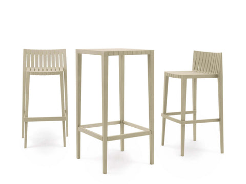 Set Tavolo Alto con 2 Sgabelli – Design Moderno per Bar, Giardino o Cucina