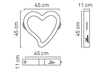 Love Bar Trona – tavolino galleggiante a forma di cuore