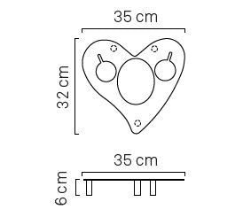 Love Bar Trona – tavolino galleggiante a forma di cuore