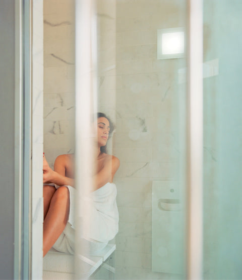 Kit bagno turco Effe Nuvola Smart con porta Spazio Filo