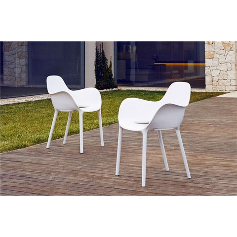 Sedia da esterno Vondom Sabinas con braccioli- 4 pz